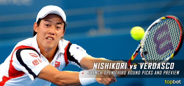 Kei Nishikori vs. Fernando Verdasco Predictions, Odds, Picks and Tennis Betting Preview – 2016 French Open Third Round